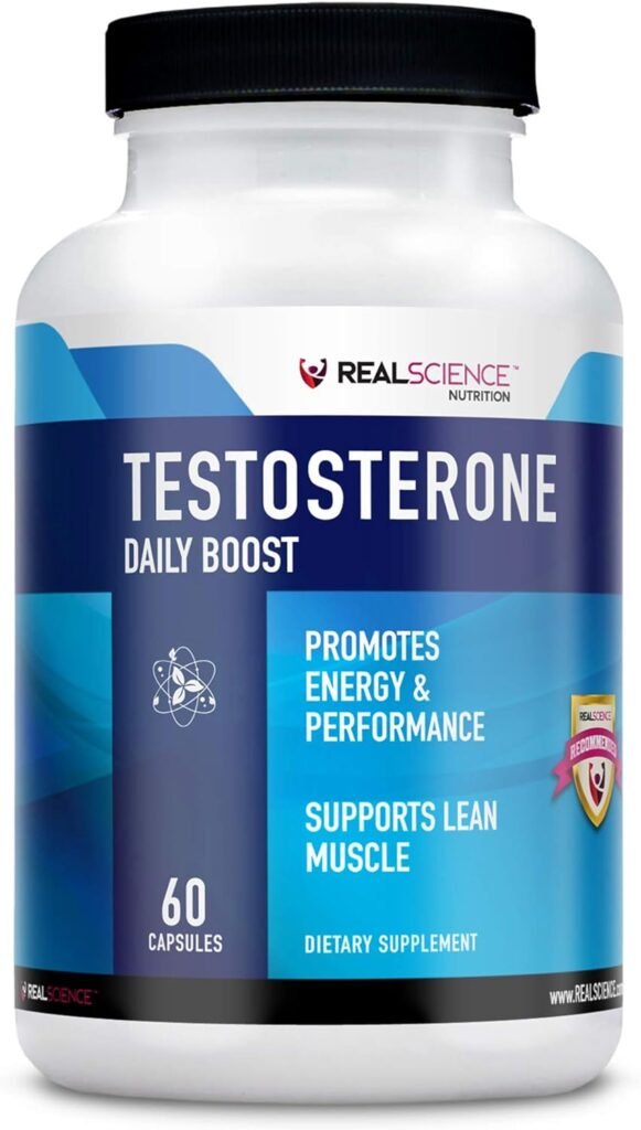 DAILY BOOST Free Testosterone Booster for Men - Strongest Supplement for Muscle Growth, Bodybuilding  Energy With 9 Powerful Ingredients - 60 Capsules