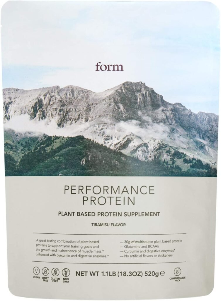 Form Performance Protein - Vegan Protein Powder - 30g of Plant Based Protein per Serving, with BCAAs and Digestive Enzymes. Perfect Post Workout. Tastes Great with Just Water! (Tiramisu)