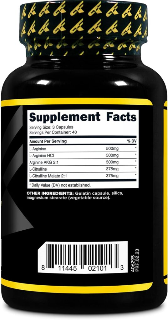 Primaforce Nitric Oxide Booster (2,250mg, 120 Capsules) - 40 Servings of Our High Potency Nitric Oxide Boosting Blend for Pre-Workout and Post-Workout